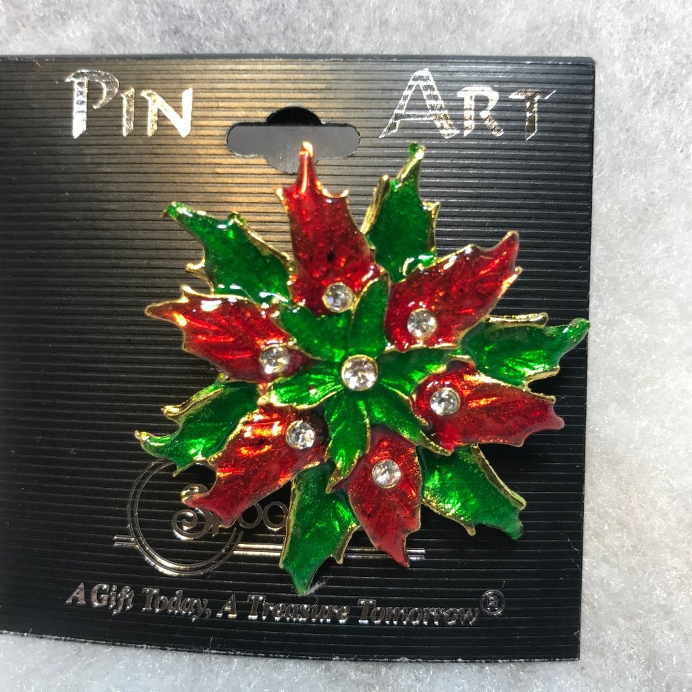 Bejeweled Christmas Brooch